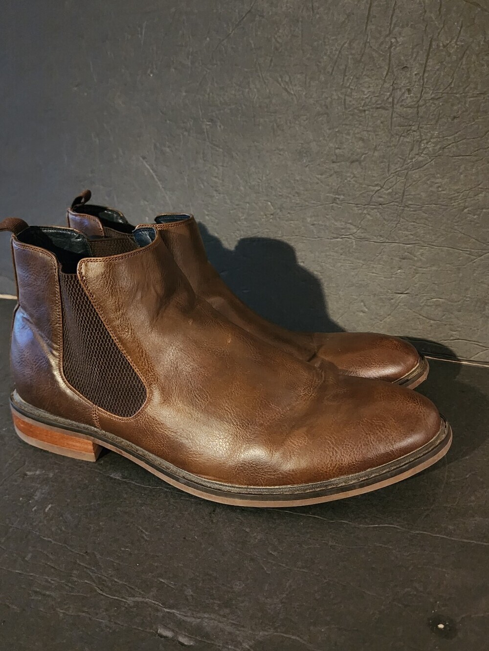 Kurt & Larson Mens Cognac Brown Chelsea Boots- Portland Size 14 M